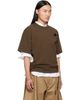 sacai sacai Brown Cotton Jersey T-shirt - 2