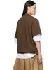 sacai sacai Brown Cotton Jersey T-shirt - 3