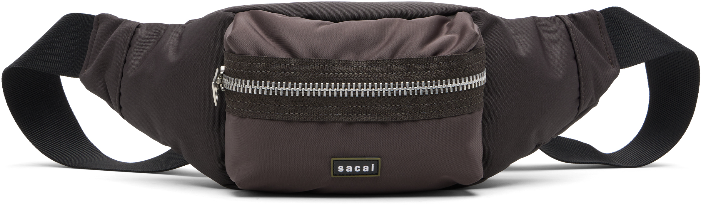 sacai - Brown Pocket Belt Bag