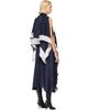 sacai sacai Brown Satin & Chiffon Midi Dress - 3