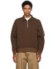 sacai sacai Brown Sponge Sweat Polo - 1