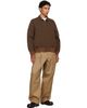 sacai sacai Brown Sponge Sweat Polo - 4