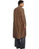 sacai sacai Brown Sueded Cotton Coat - 3