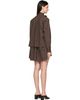 sacai sacai Brown Suiting Minidress - 3