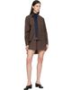 sacai sacai Brown Suiting Minidress - 4