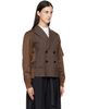 sacai sacai Brown Suiting x Nylon Twill Blazer - 2