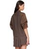 sacai sacai Brown Suiting x Nylon Twill Shirt - 3