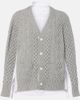 Sacai Sacai Cable-knit wool and poplin cardigan - 1