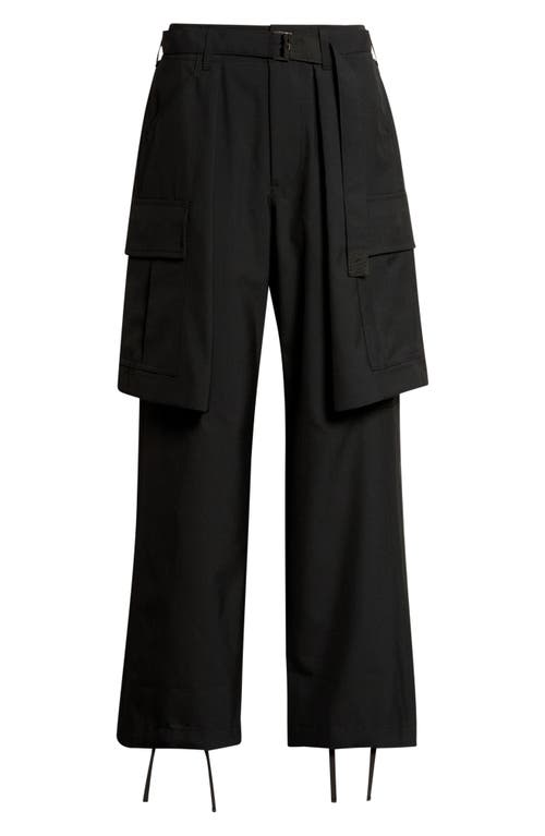 Sacai Sacai Cargo Overlay Suiting Pants