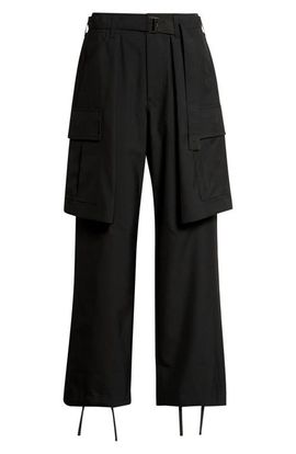 Sacai Sacai Cargo Overlay Suiting Pants
