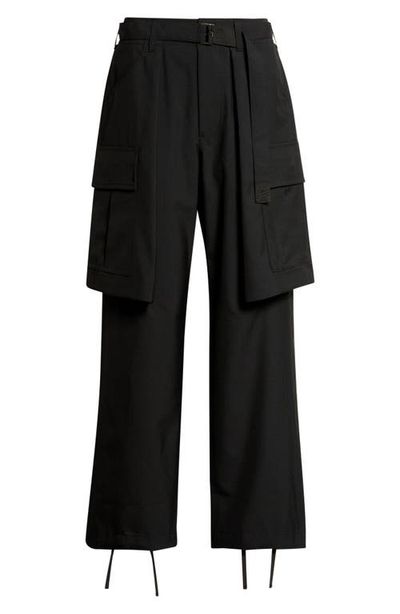 Sacai Sacai Cargo Overlay Suiting Pants