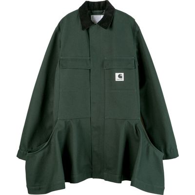Sacai Carhartt WIP Bonded Duck Canvas Coat Dress
