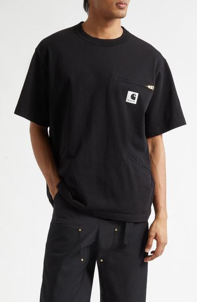 Sacai Sacai Carhartt WIP Cotton Jersey T-Shirt