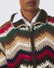 Sacai Sacai Chevron crochet blouson jacket - 5