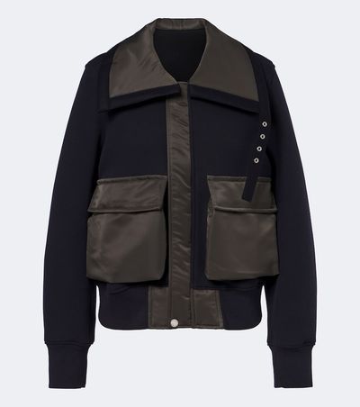 Sacai Sacai Cotton-blend blouson jacket