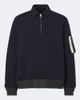 Sacai Sacai Cotton-blend polo sweatshirt - 1