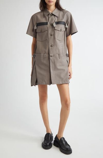 Sacai Sacai Cotton Cargo Dress