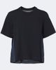 Sacai Sacai Cotton jersey and denim T-shirt - 1