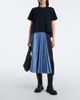 Sacai Sacai Cotton jersey and denim T-shirt - 6