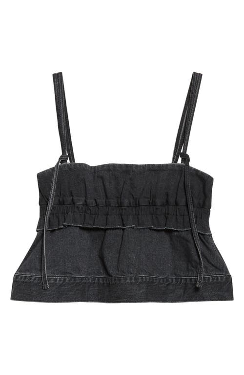 Sacai Sacai Crop Denim Camisole
