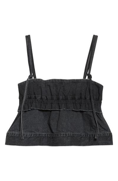Sacai Sacai Crop Denim Camisole