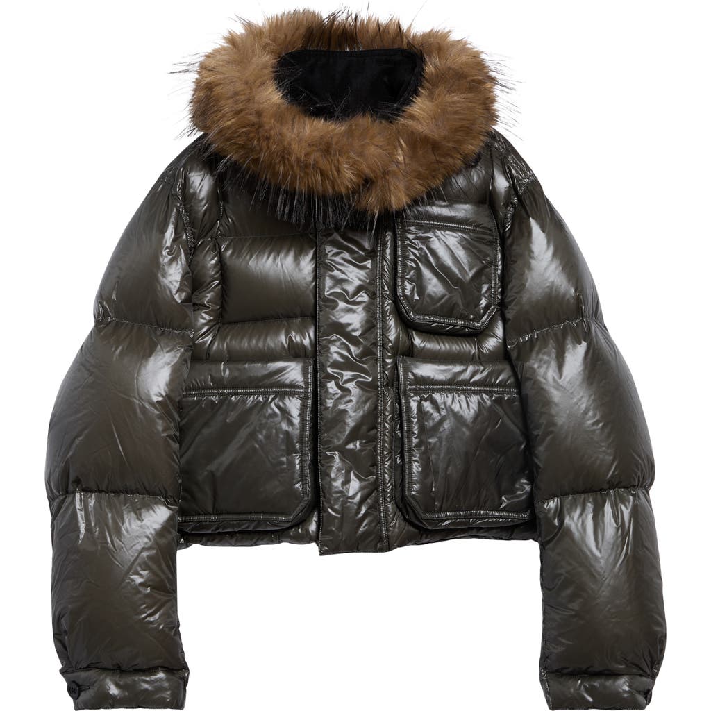 Sacai Sacai Crop Down Hooded Puffer