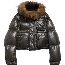 Sacai Sacai Crop Down Hooded Puffer