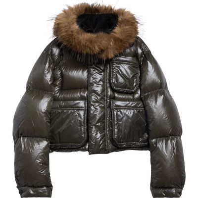 Sacai Sacai Crop Down Hooded Puffer