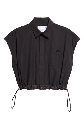Sacai Sacai Crop Poplin Shirt
