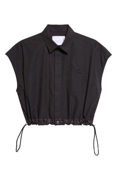 Sacai Sacai Crop Poplin Shirt