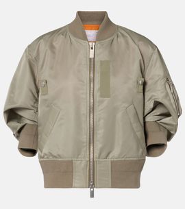 Sacai Sacai Cropped bomber jacket
