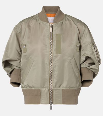 Sacai Sacai Cropped bomber jacket