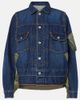 Sacai Sacai Denim bomber jacket - 1