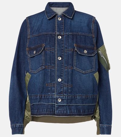 Sacai Sacai Denim bomber jacket