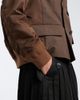 Sacai Sacai Double-breasted wool and technical jacket - 4