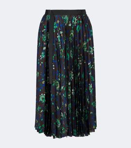 Sacai Sacai Floral plissé midi skirt
