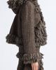 Sacai Sacai Fringe Wool Blend Tweed Hooded Jacket - 4