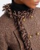 Sacai Sacai Fringed tweed and denim jacket - 3