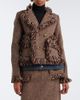 Sacai Sacai Fringed tweed and denim jacket - 5