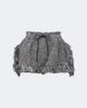 Sacai Sacai Fringed wool-blend tweed shorts - 1