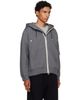 sacai sacai Gray Cotton Cashmere Knit Hoodie - 2
