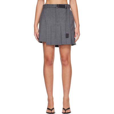 sacai sacai Gray Suiting Skort