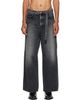 sacai sacai Gray Wide Denim Jeans - 1