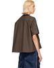 sacai sacai Green Cotton Weather & Cotton Cashmere Knit Sweater - 3