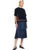 sacai sacai Green Cotton Weather & Cotton Cashmere Knit Sweater - 4