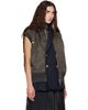 sacai sacai Green Nylon Twill x Suiting Vest - 2