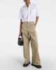 Sacai Sacai High-rise cotton gabardine wide-leg pants - 2