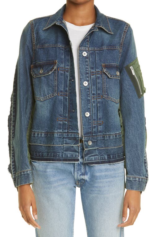 Sacai Sacai Hybrid Denim MA-1 Jacket
