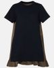 Sacai Sacai Jersey and twill minidress - 1