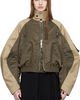 sacai sacai Khaki & Beige Chino Twill Bomber Jacket - 1